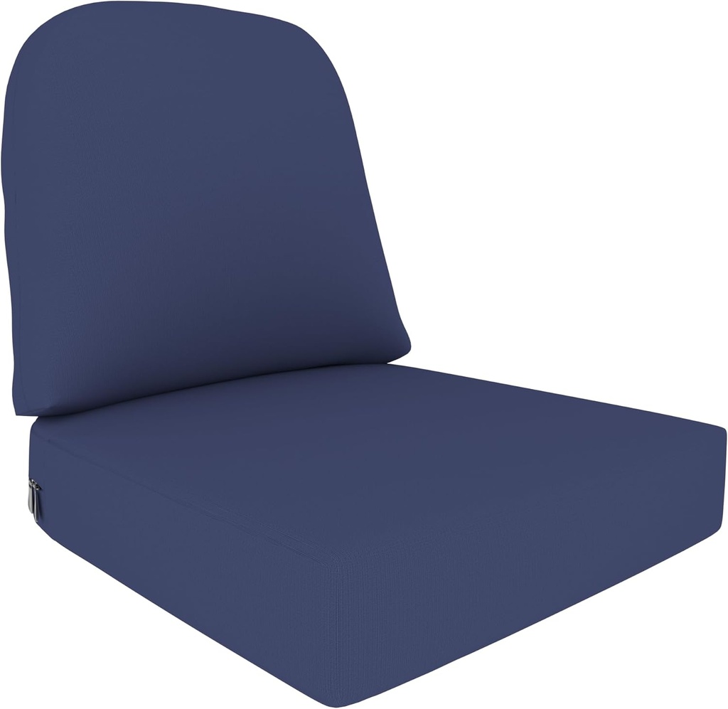 Covers & All Outdoor Deep Seat Cushion for Patio Furniture, 22 x 24 x 5 Inch High-Density Foam Patio Chair Cushion with Water-Repellent & UV-Resistant, Tear-Resistant Seat & Back Cushion Set of 1