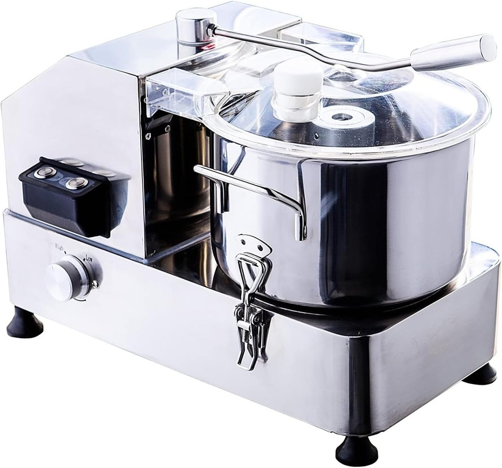 Electric Veggie Chopper & 750W/1500W Commercial Meat Grinder 6L/9L/12L Food Processor Stainless Steel Vegetable Cutter Shredder for Kitchen Restaurant 120V-240V 6L