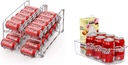 SimpleHouseware Stackable Beverage Can Dispenser + Kitchen Organizer Bin