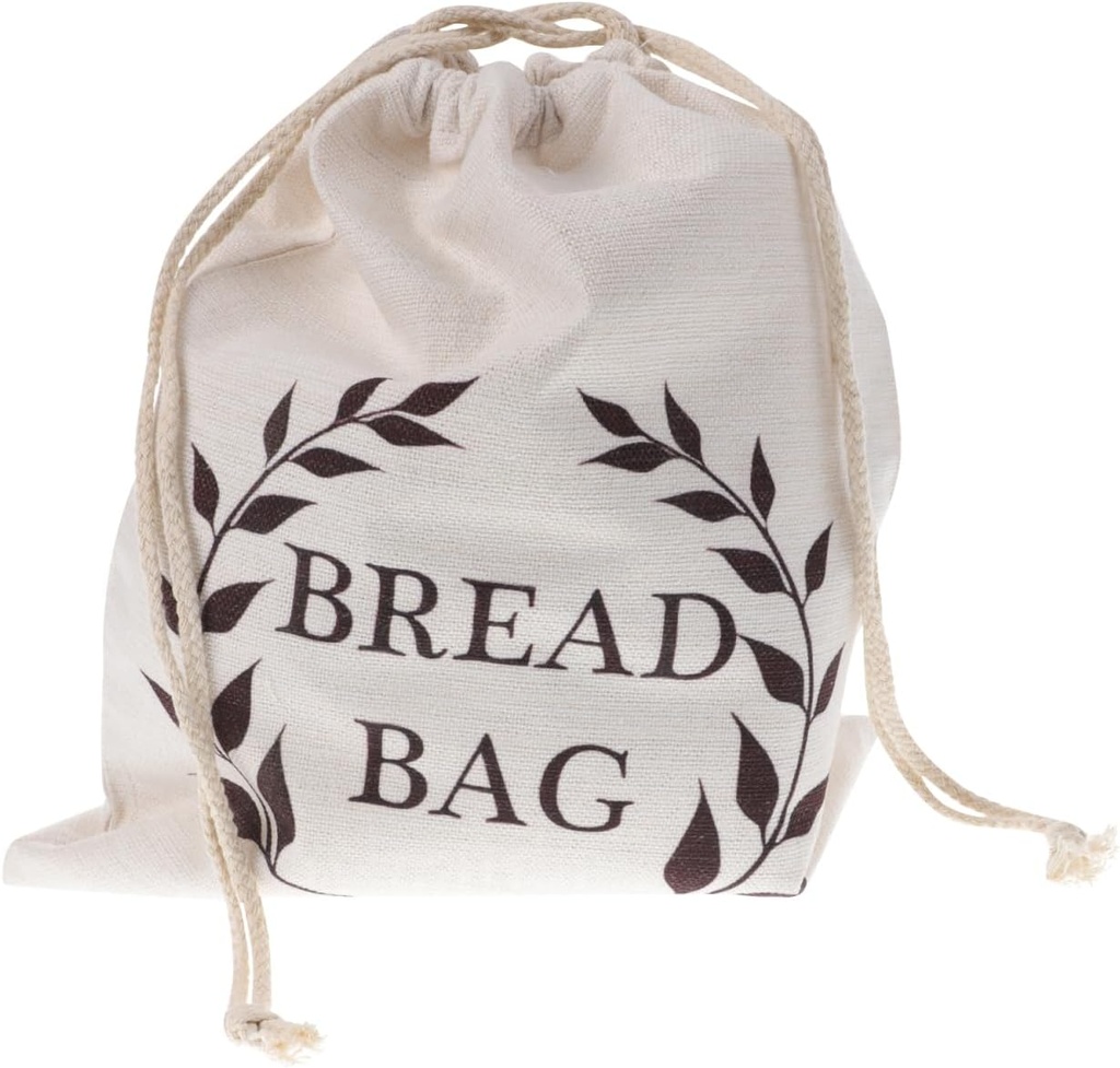 Zerodeko Lined Bread Bags for Homemade Bread Bread Storage Bags Reusable Bread Bags with Drawstring for Keeping Bread Fresh