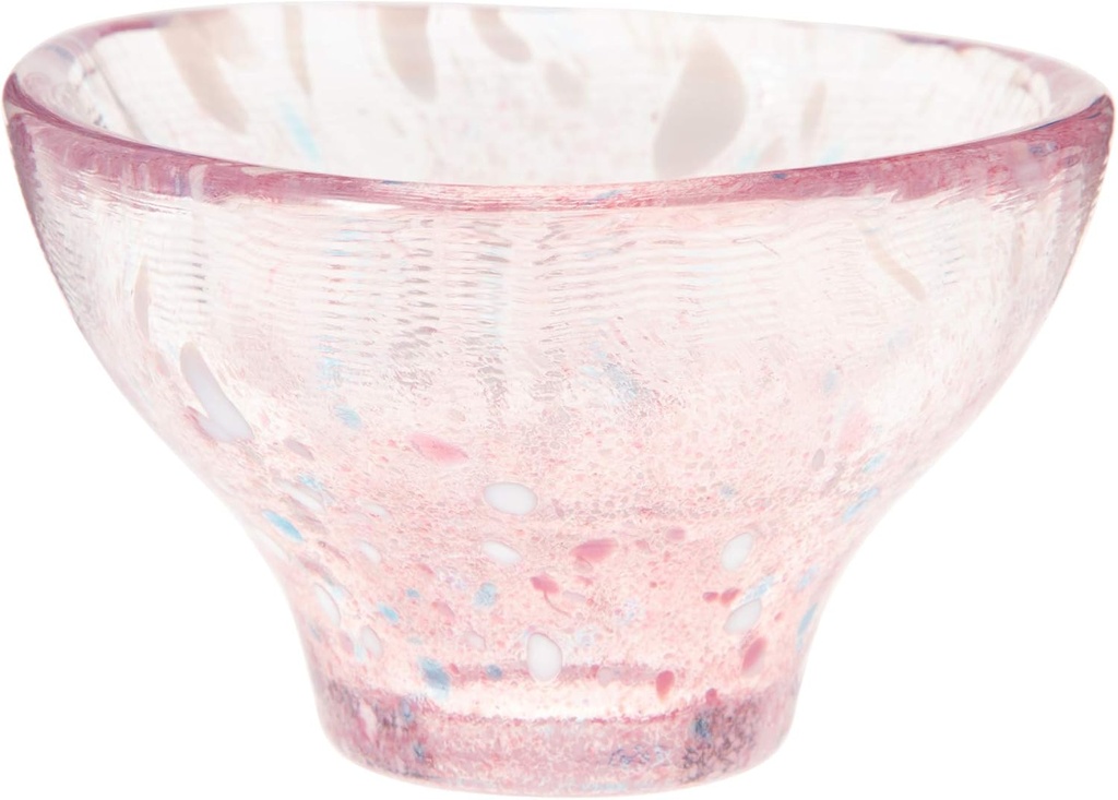 Toyo Sasaki Glass WA527 Cold Sake Glass, Sake Cup, Tokuri, Made in Japan, Sold by Case, Pink, Approx. 1.9 fl oz (55 ml), Pack of 72