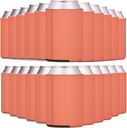 TahoeBay Neoprene Can Coolers (25-Pack) Standard 12 Ounce Cans Blank Beer Sleeves (Coral)
