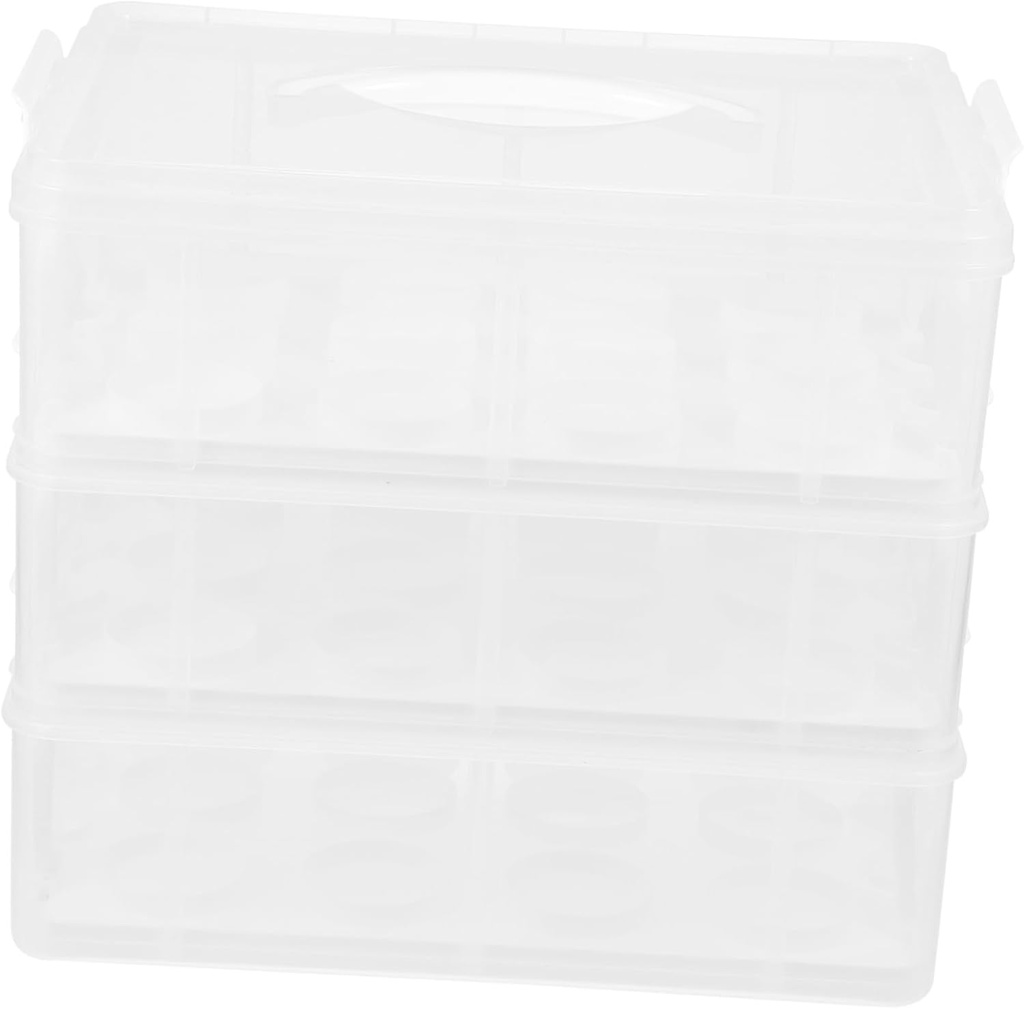 Cupcake Carrier Box Handle Portable Cupcake Carrier Reusable Dessert Packaging Case Safe Healthy Storage