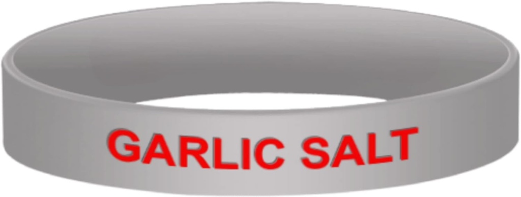 "Garlic Salt" Name Label Band, Dredge Shaker, Spice Shaker for salt, cinnamon, Cooking dispenser shaker, Seasoning container for cooking, Kitchen Garlic Salt shaker label, Label for shaker,