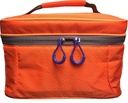 Lunch box great insulated, bag cooler, for men-women, thermal reusable, leakproof, orange