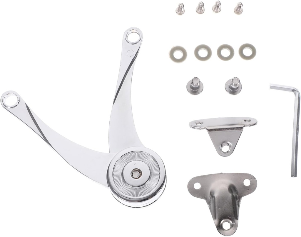 Artibetter Cabinet Door Air Pressure Lever Heavy Duty Lid Support Hinge Soft Close Mechanism for Kitchen Cabinets