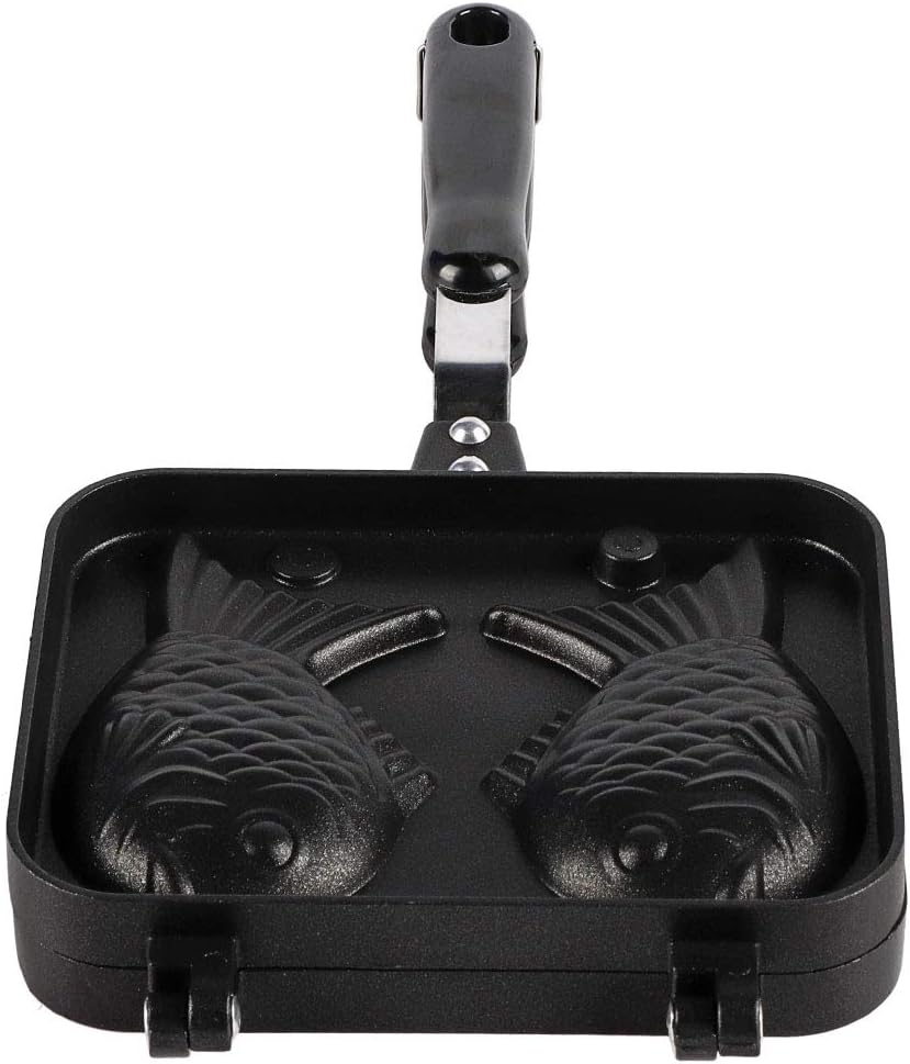 Jerliflyer Fish Shaped Cake Pan, Fish Shaped Stainless Steel Mold Waffle Maker Commercial Waffle Maker Waffle Bakeware Nonstick Pan Maker