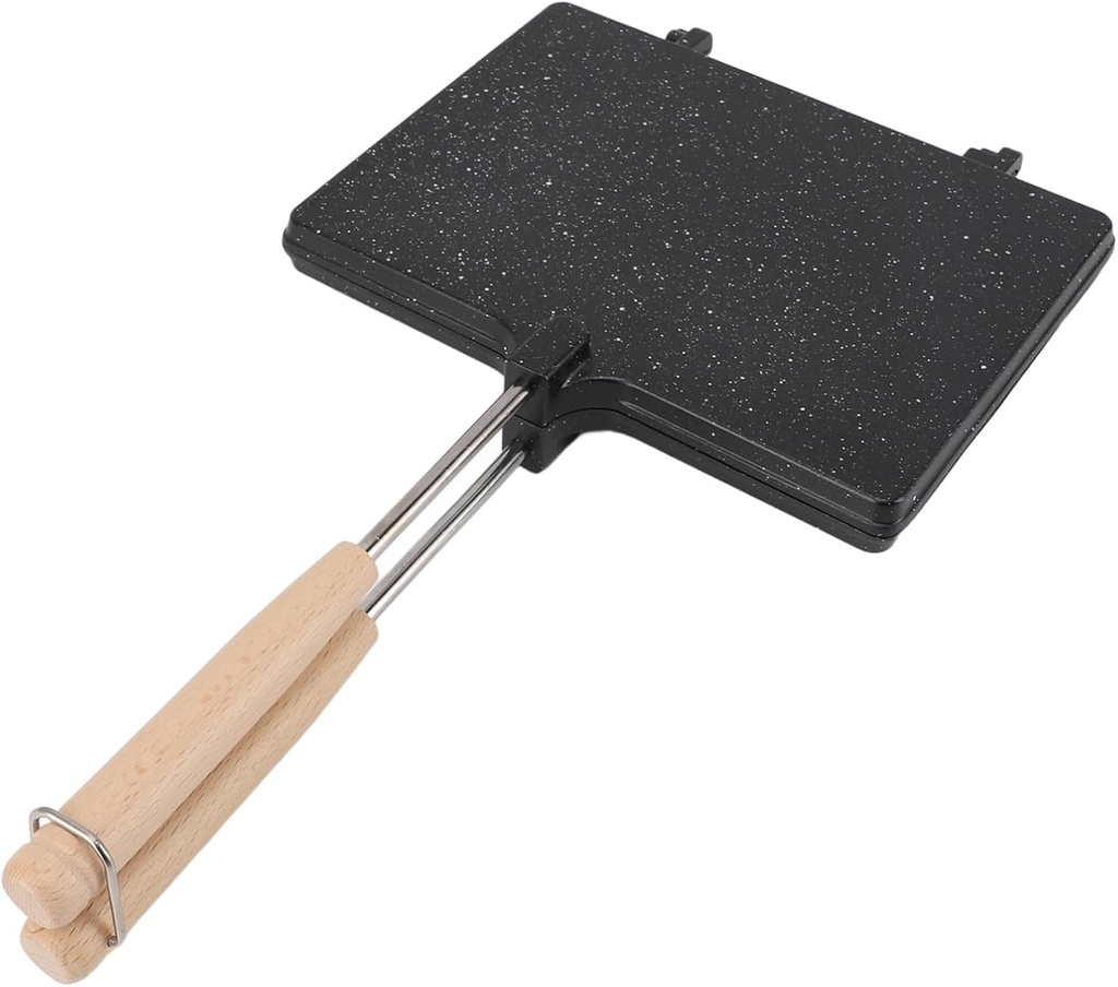 Zerodis Hand Sandwich Maker,Nonstick Double Sided Sandwich Baking Pan Panini Presser Flip Grill Pan Home Breakfast Toaster for Pancakes Toast Omelets