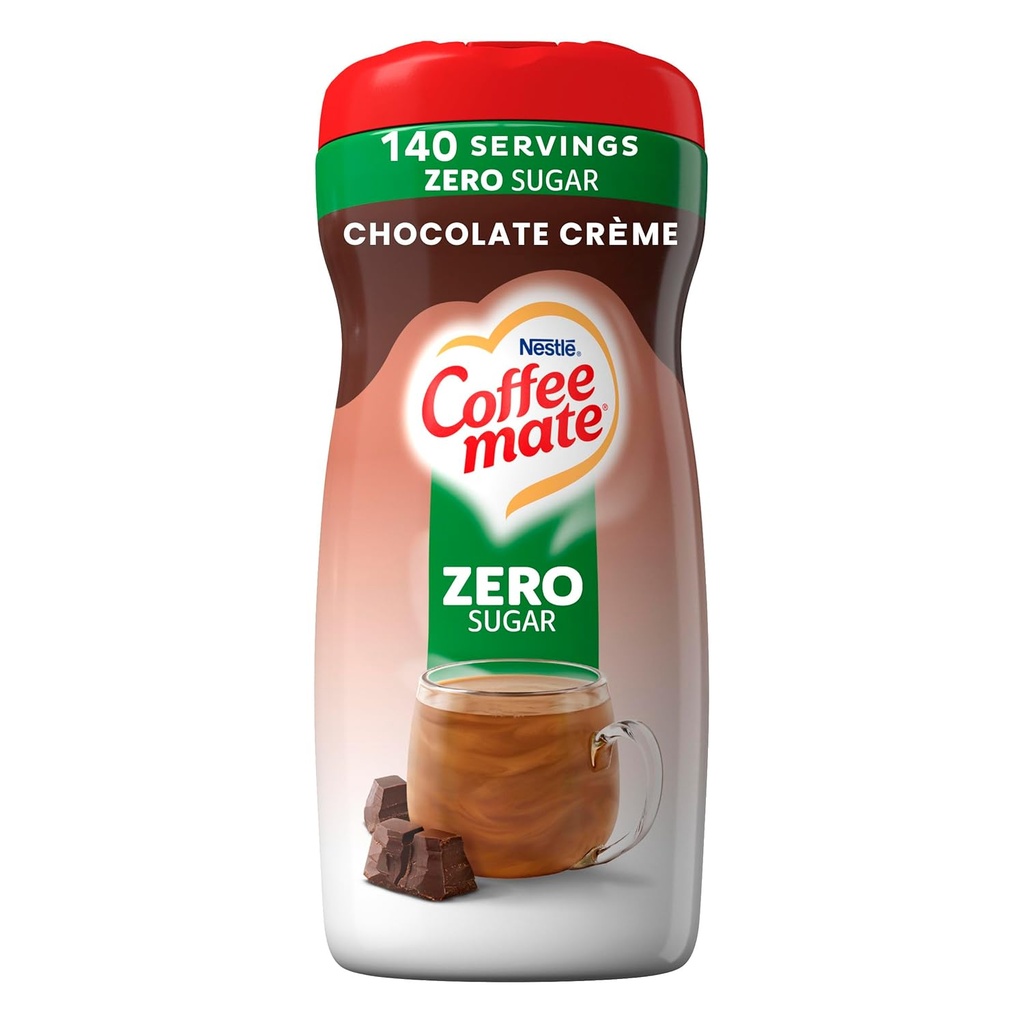 Coffee-mate Sugar Free Creamy Chocolate Powdered Coffee Creamer, 10.2 Ounce