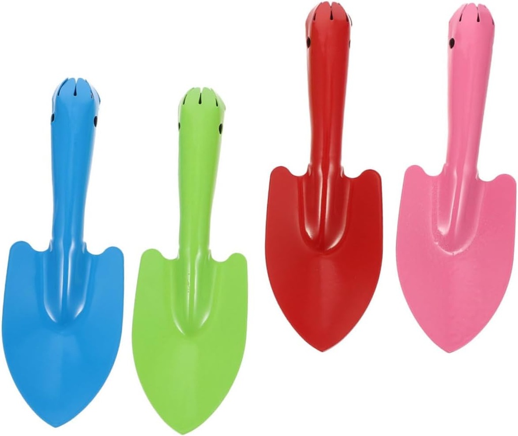 4pcs Garden Hand Shovel Small Iron Planting Spade Trowel for Digging Weeding and Transplanting Multi-Functional Gardening Tools for Outdoor Use