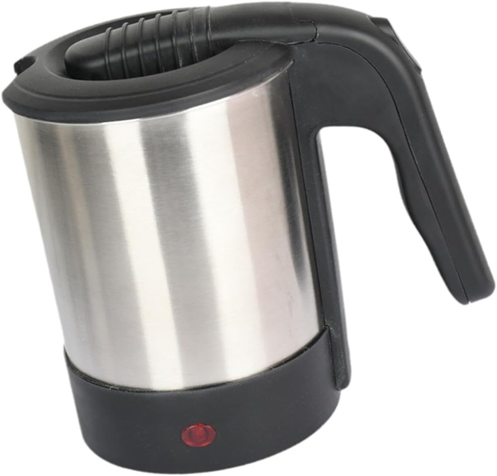 Car Electric Travel Kettle, Hot Water Pot, 1000 ml Capacity, Stainless Steel, Heated Car for Coffee Tea, 24V 250W