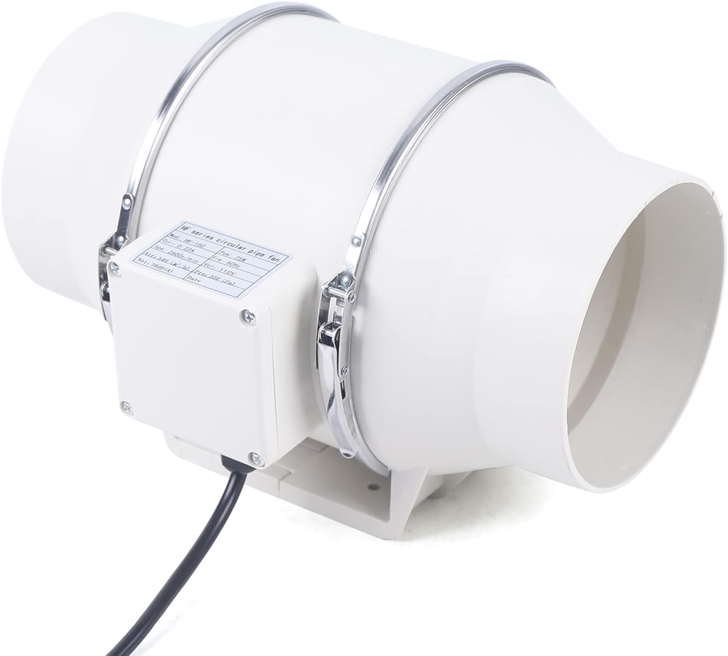 Exhaust Ventilation Fan, Tubular fan, 110V Home Hotel Warehouse Fan Tube Fan, 2600 r/min