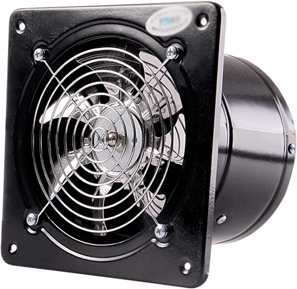 Ventilation Fan 6" 7" 8" Small Exhaust Fan Kitchen Oil Fume Ventilating Fan With Check Valve Powerful Exhaust Fan With Bearing Ball Motor And 7-Blade Fan Blade Ventilatin,One Color-6 inches