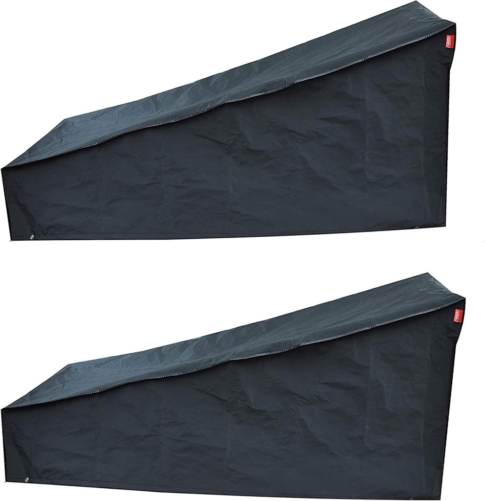 Black Series - 2PCS Waterproof Heavy Duty Chaise Lounge Cover (69" W×30" D×31" H)…