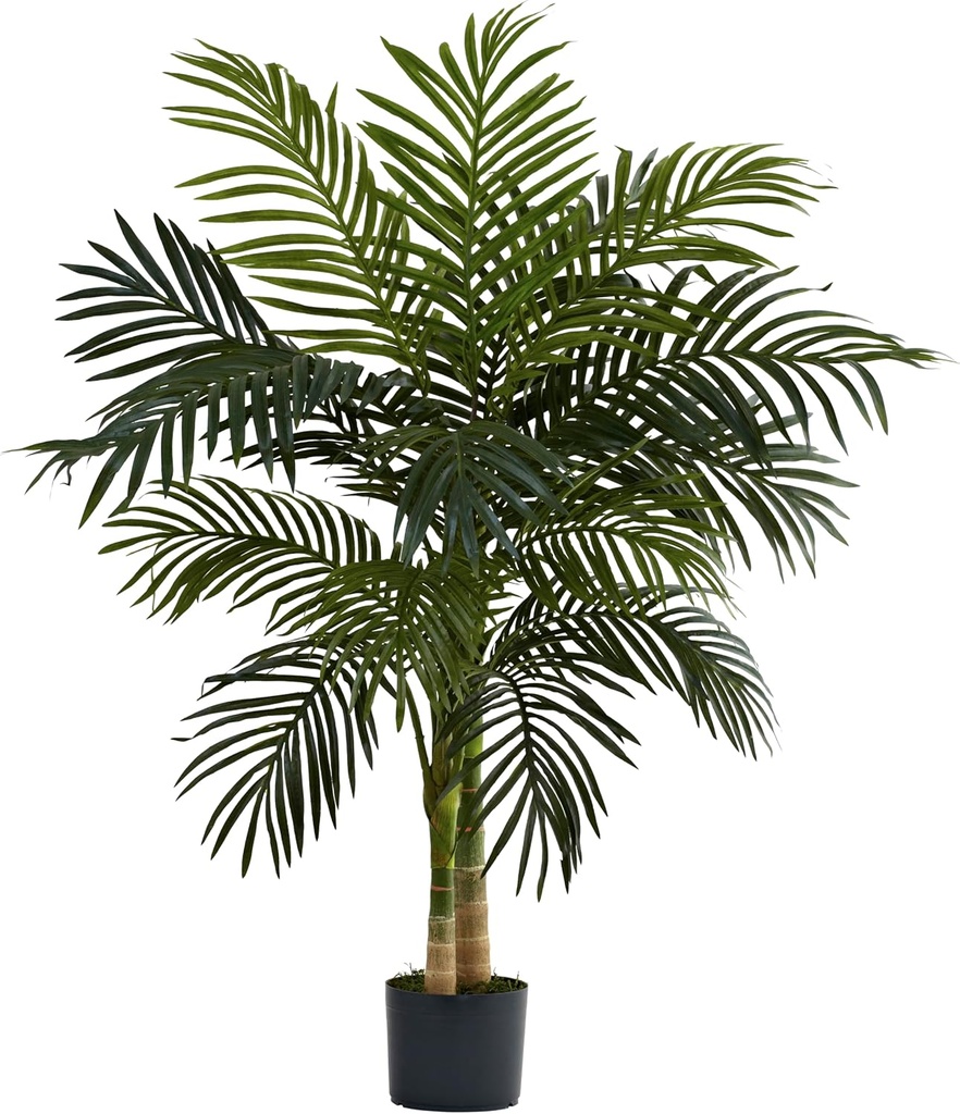 Nearly Natural 4ft Golden Cane Palm Artificial Tree