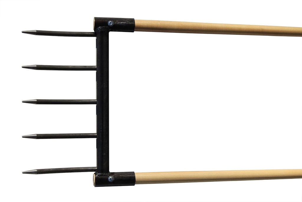 CobraHead® Broadfork - Grelinette - Great for Farm and Garden - Ergonomic U-Shaped Design - Tough Carbon Steel Tines Lift & Aerate Soil - Durable Ash Handles - Made in Wisconsin