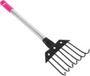 YARNOW Multi-Teeth Garden Hand Rake for Efficient Soil Cultivation Lightweight Ergonomic Tool for Planting and Gardening Tasks for Indoor and Outdoor Use