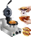 Ice Cream UFO Burger Maker, Electric Burger Waffle Maker, rotary Hamburger sandwich machine Non-stick Panini press waffle machine 110V Gelato Panini Press machine for Home Kitchen Use Breakfast