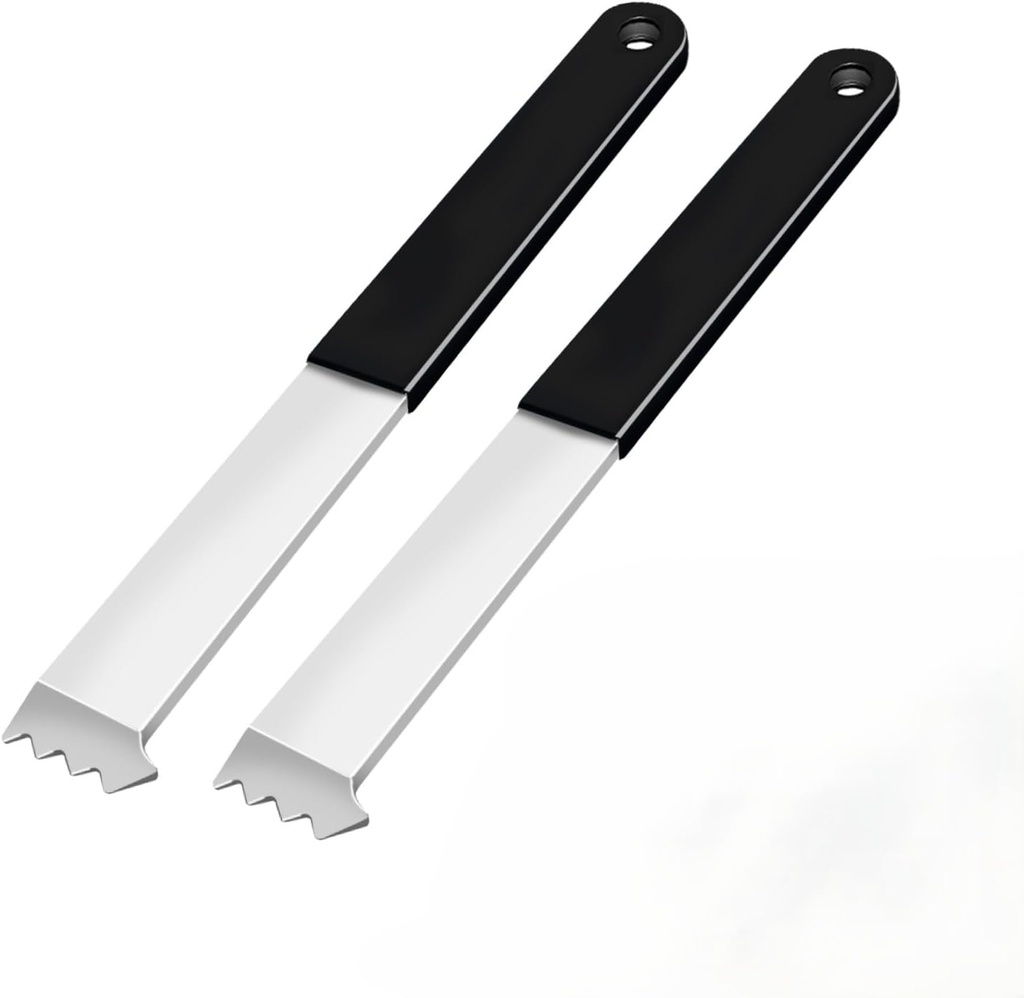 9 Inch Paver Puller Tool 2PCS, Heavy Duty Paver Extractor with Joint Scraper & Grip Edge, Paver Removal Tool for Brick, Stone, Block, Lawn, Patio, Garden Replacement