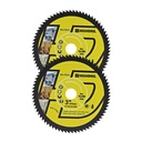 HIGHDRIL HSS Circular Saw Blade - 2PCS 3inch/75mm 72T 10mm Bore Cutting Discs for Wood, Copper, Aluminum, Plastic and Soft Metal