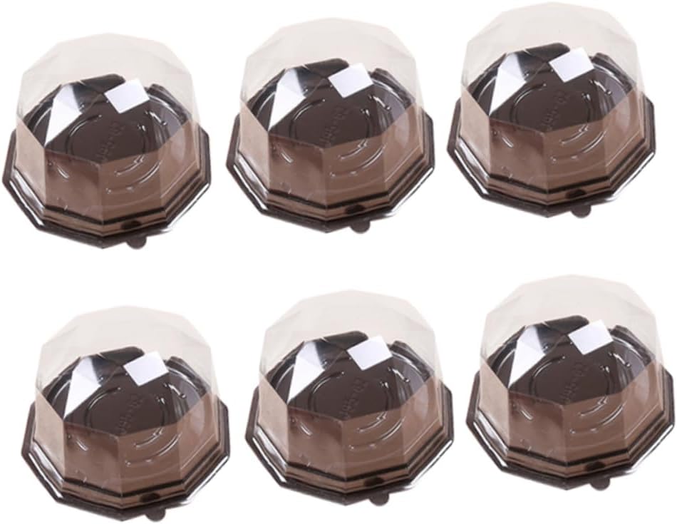 50pcs Diamond Shape Cake Mousse Packaging Boxes with Lid for Party Favors Weddings and Special Occasions Food Containers for Desserts and Treats