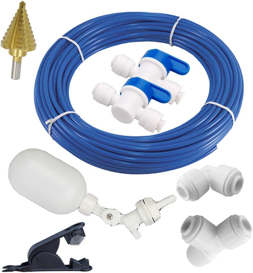 PureSec-CMK01 Coffee Maker AutoFill Kit Filtered Water Auto Refill DIY Kit Coffee Machine Water Line Kit Direct Water Line Plumbing Kit For Non-Commercial Keurig Coffee maker Single-Serve Brewers