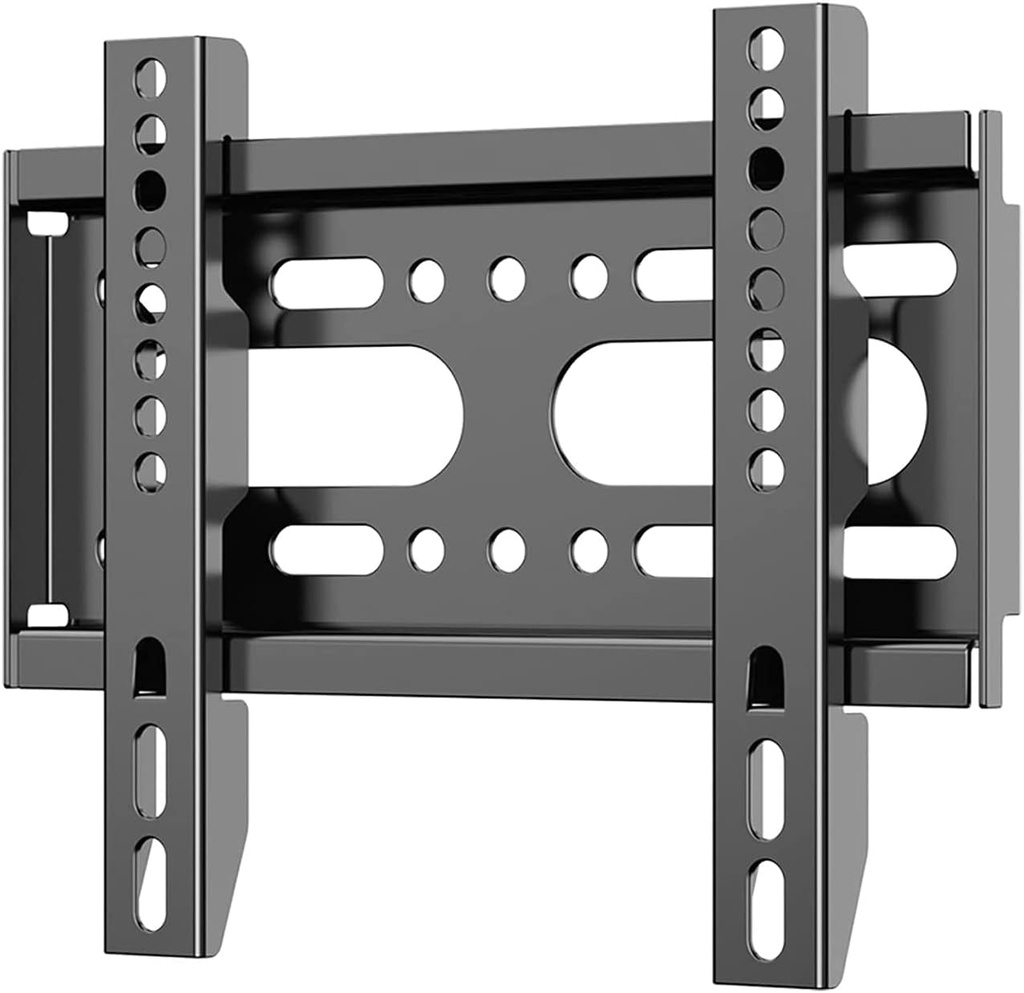 Fixed TV Wall Mount for 14-42" Flat Screen TVs, Small Wall Mount TV Bracket fit 19 24 28 32 35 39 40 inch, VESA Up to 200x200mm 55lbs Max Load, Easy Install Low Profile Monitor Mount Bracket