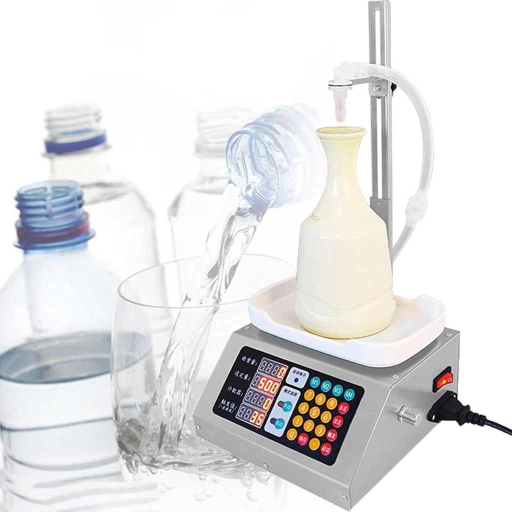Filling Machine, 5-1000 Ml Capacity, 3.2 L/Min Flow, 0-32 Cm Adjustable Height, Wine Bottle, Oral Fluid, Solution Bottle, Soy Sauce Vinegar, Bottle