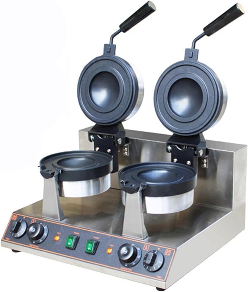 Electric Press UFO Burger Machine,Commercial Gelato Panini Press Non Stick Coated, Ice Cream Waffle Maker,Non-Stick Electric Panini Press,Dual-Sided Heating,50-300℃ Non-Stick Pan