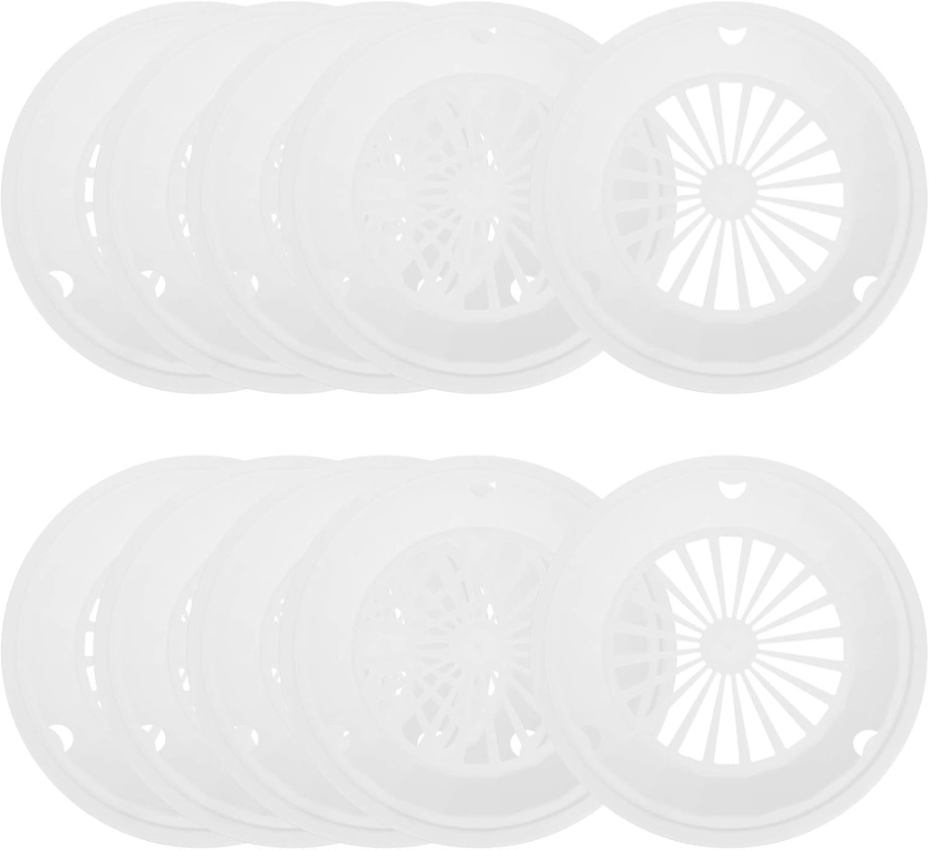 JOEBO Reusable Plastic Paper Plate Holder 10.6 inch Round BBQ Trays Modern Style Plate Support Outdoor Picnic Supplies