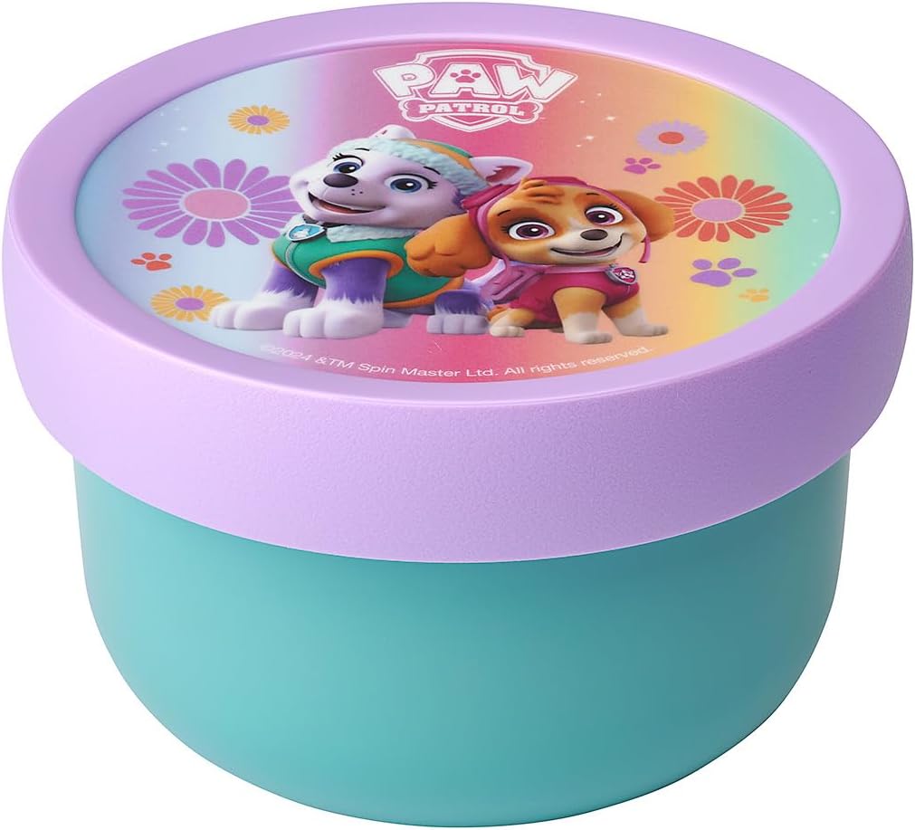 Mepal – Fruitbox Campus - Snack Box for Kids - Dishwasher and Microwave Safe - BPA Free - 300 ml - Paw Patrol Girls