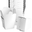 Large US-Made 32Oz Chinese Togo Boxes 50Pk. Leakproof Microwavable Takeout Containers are BPA-Free and Recyclable. Stackable To-Go Pails Keep Food Fresh. Great for Wedding or Asian Restaurant.