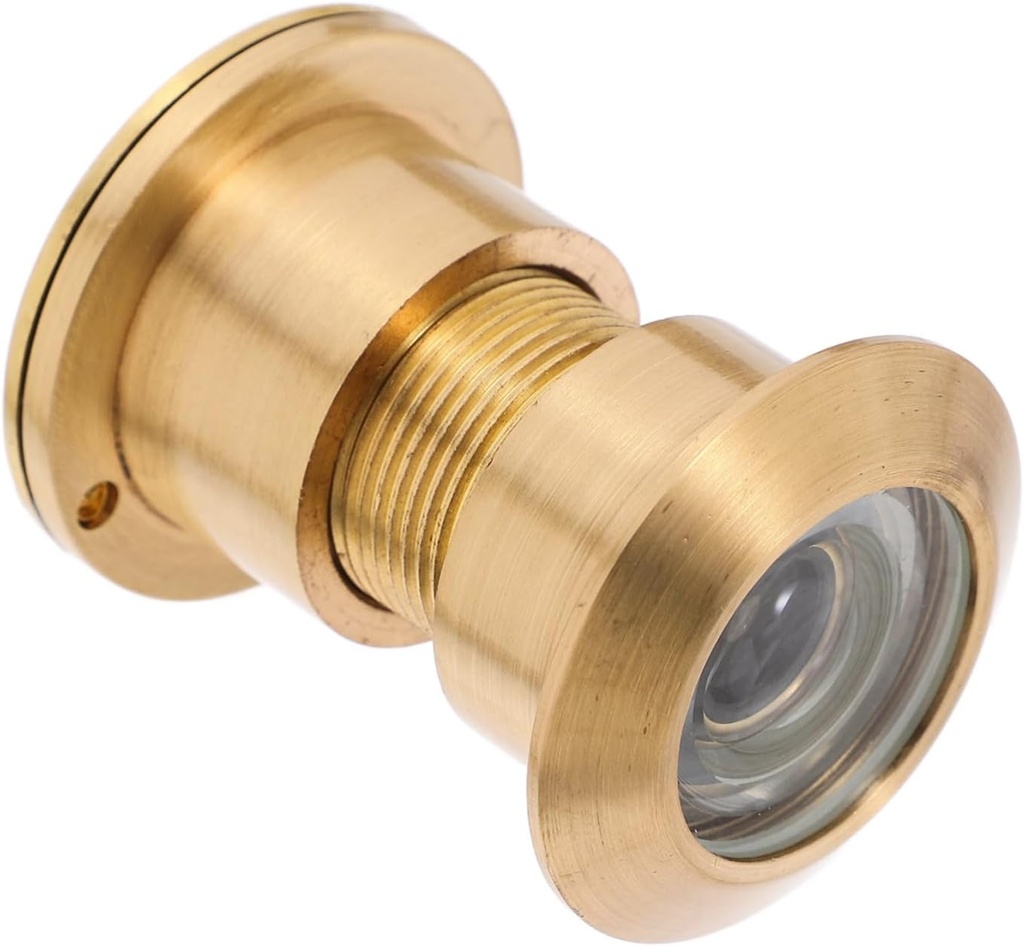 Wide Angle Door Viewer Peephole Solid Brass Optical Lens for Thick Doors Tamper Easy Installation for Home Office and Hotel Use