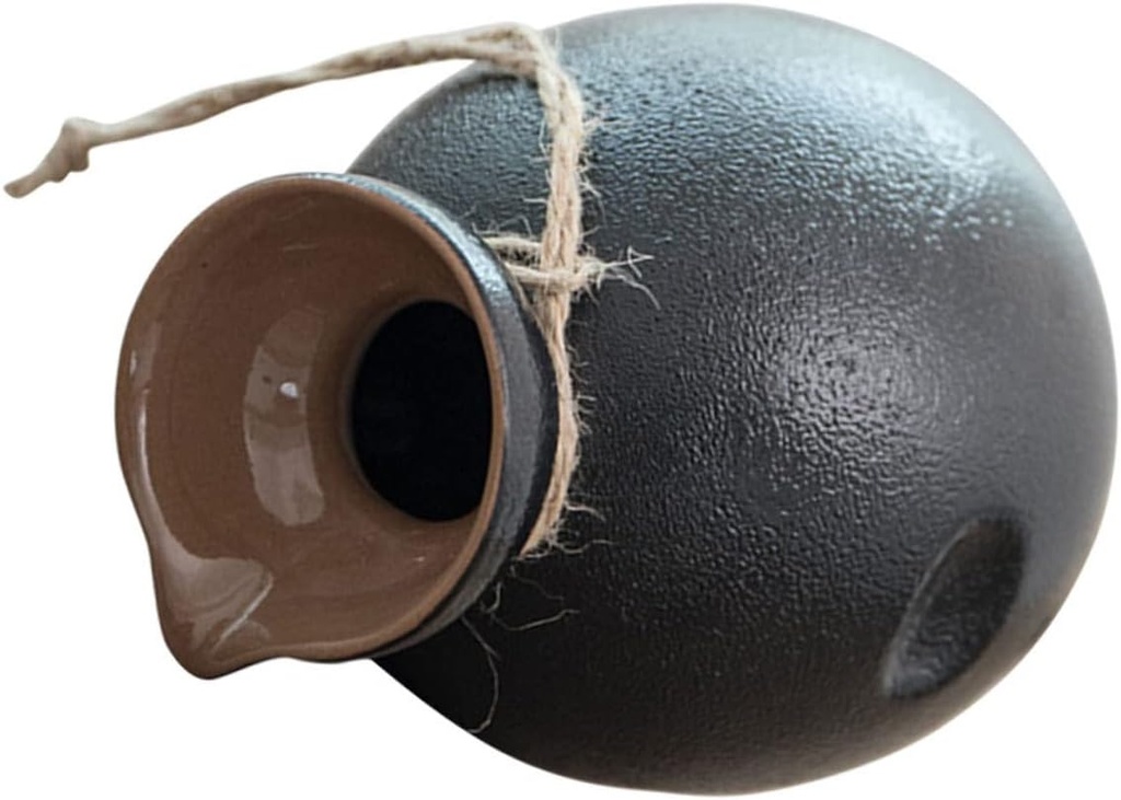 PRETYZOOM Elegant Japanese Sake Flasks Set of Sake Bottle Cup Asian Style Wine Pot Rice Wine Serving Pot Ceramic