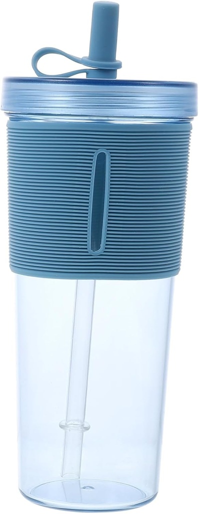 Large Capacity Water Cup Straw Lightweight Outdoor Milk Tea Cup Leak Resistant Lid Design for Sports and Travel