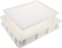 OUNONA Space-saving Pizza Dough Proofing Container Stacking Bread Dough Boxes Lid for Easy Storage