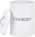 Cookie Jar with Lid, Counter Top Canister Decorative Storage Container for Farmhouse Kitchen