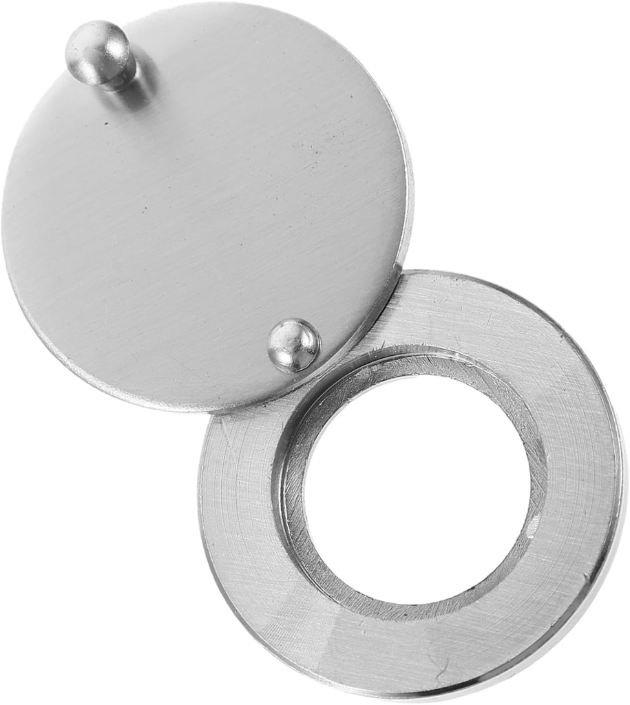 jojofuny Door Peep Hole Protector Door Peephole Plate Door Hole Plug Peep Hole Covers for Door Security Syestem Door Fixture Front Door Peephole Cover Rotatable to Rotate Metal Door Lock