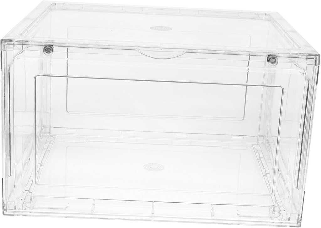 Large Clear Bread Box for Kitchen Countertop Pet Material Bread Storage Container with Spacious Capacity Snacks and Food Organization in Home and Bakery