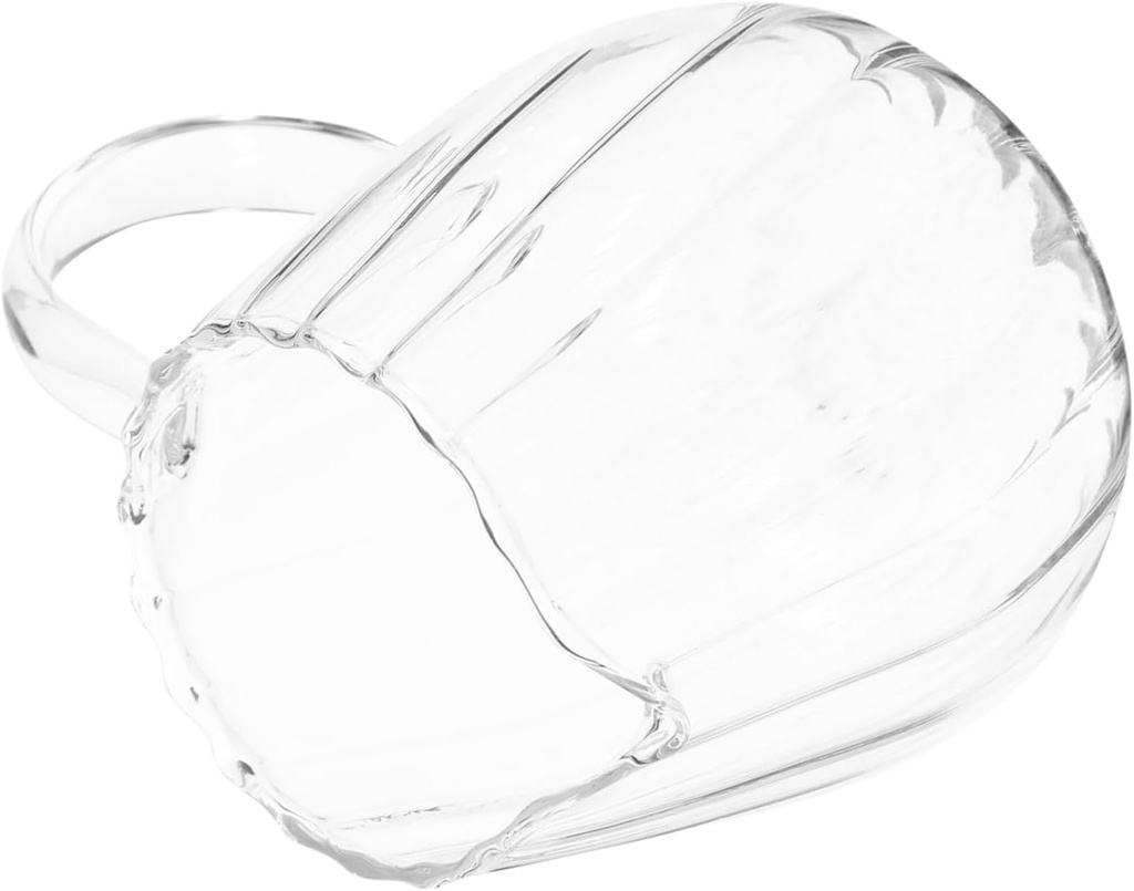 Elegant Striped Glass Milk Bottle Teacup Milk Distributor Tearoom Tea Dispenser and Safe for Home Use