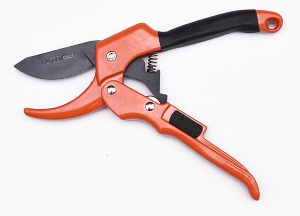 Tools 8" (200mm) Garden Pruner – SK5 Steel Blade with Non-Stick Coating, Aluminum Handle, Cuts Up to 1.5cm Diameter Wood, Blister Card Packaging