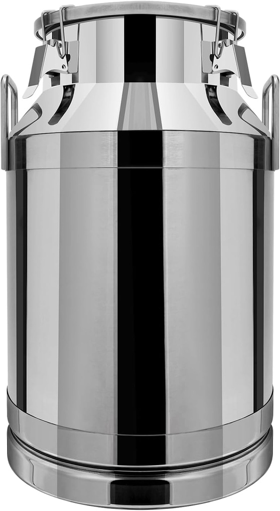 10.57gal Stainless Steel Milk Transport Cans,304 Stainless Steel Milk Can with Sealed Lid,Metal Water Beverage Drink Dispenser Milk Pail Milk Bucket,Container Storage for Milk Wine Oil