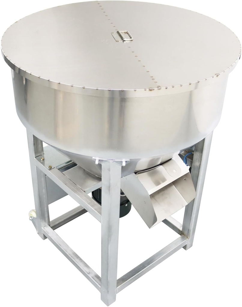 110lbs Dry Powder Mixer Blender Feed Mixer Blender Mixing Machine Dry&Wet Particle 201 Stainless Steel 110v 3kw