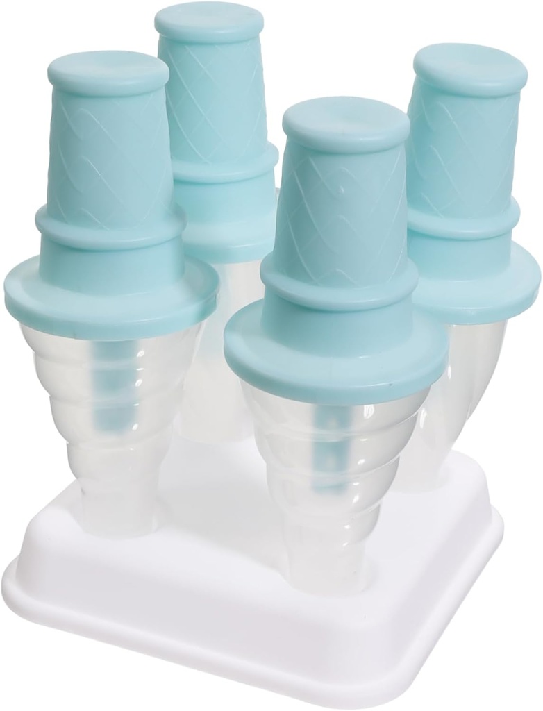GLEAVI DIY Popsicle Molds Ice Lolly Maker Green Reusable Ice Cream Mold for Homemade Treats with Premium PP Material and Store Family and Friends