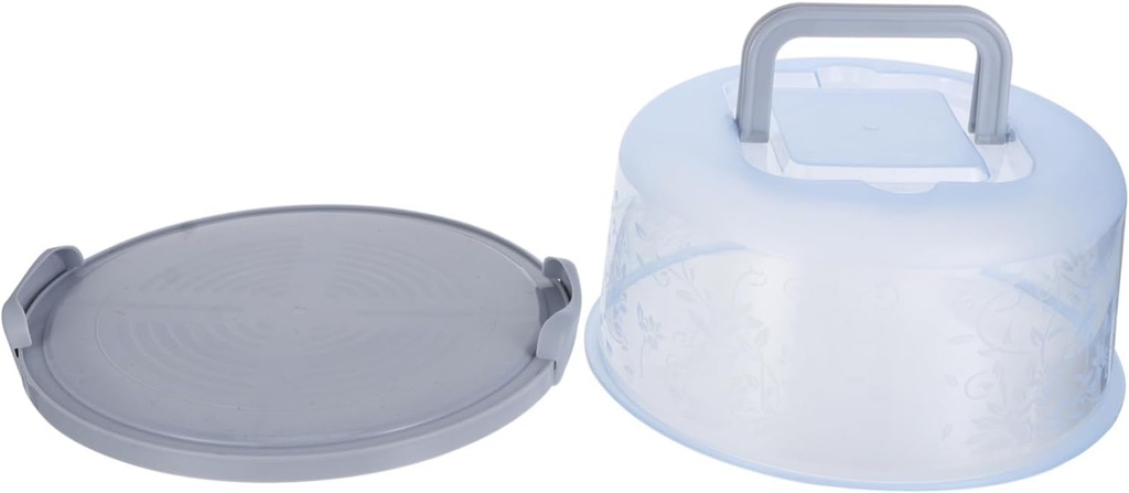 Cabilock 1Pc Portable Cake Carrier Food Storage Container Keep Fresh Fruit Vegetables and Cakes with Sealing Design Convenient Handheld Handle for Parties and Picnics