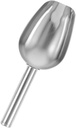 Sosoport Ice Scoop Ice Cube Shovel Stainless Steel for Freezer Bin Kitchen Accessory