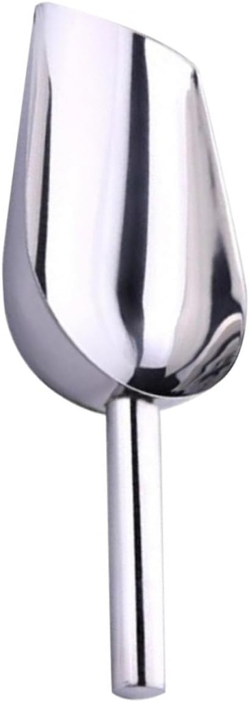 Cabilock Stainless Steel Ice Scoop Food Grade Tool for for Freezer Use Lightweight Easy to Clean and Reusable