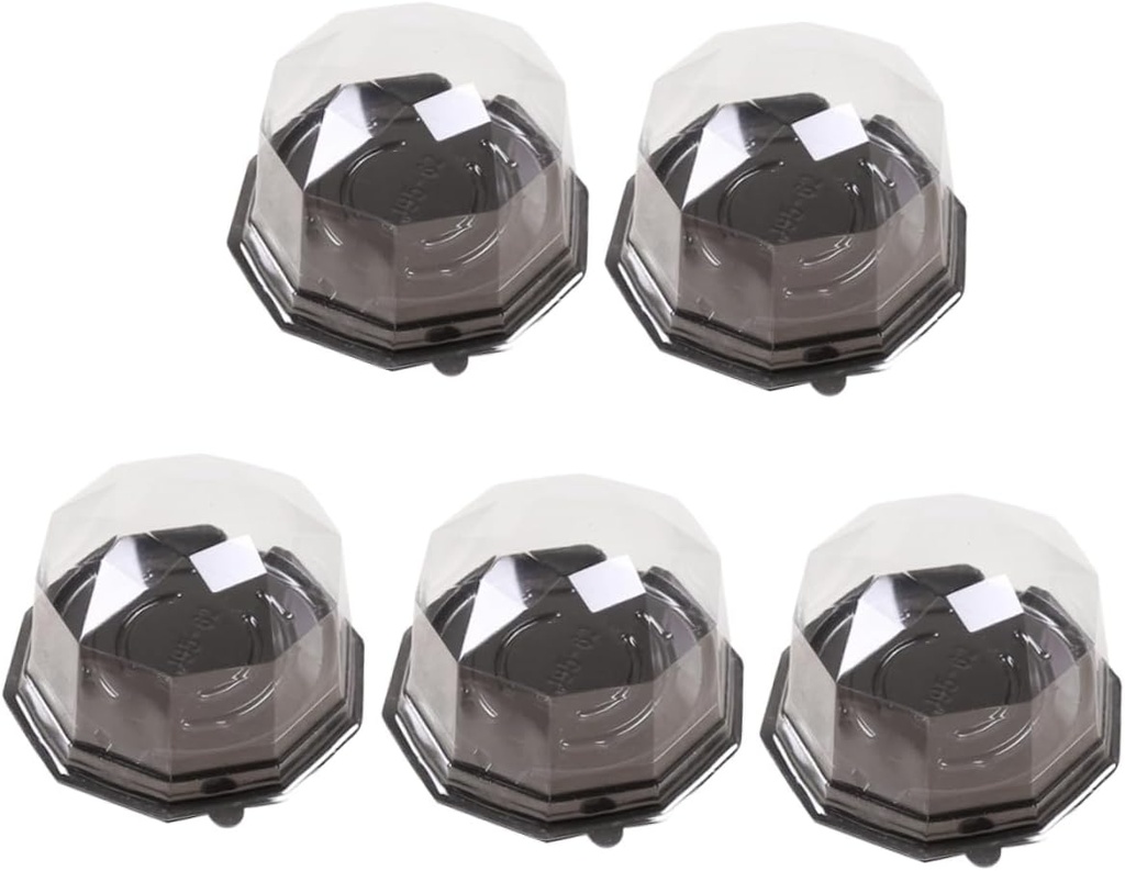 100pcs Single Cupcake Boxes Plastic Cake Holders Disposable Muffin Cases Party Supplies