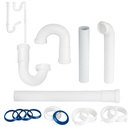 Bathroom Sink Drain Kit, for Most 1-1/4” Kitchen or Bathroom Sinks Drain Repair,1-1/4” P Trap or S Trap Plumbing Sink Repair Ki