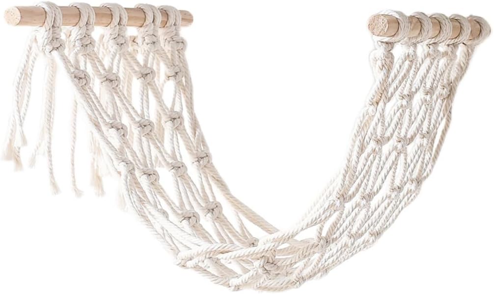 Ciieeo Hanging Basket for Kitchen Multi-function Bohemian Cotton Rope Storage for Fruits Vegetables and Snacks Stylish Decorative Organizer Banana Hook for Home